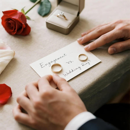 The differences between wedding ring and engagement ring