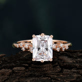 Timeless 3 Carat Emerald Cut Moissanite Engagement Ring