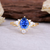 Classic Luxe 6-Prong Pear-Cut Sapphire Engagement Ring