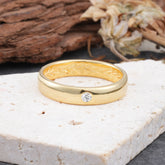 Iuxurious Round Cut Moissanite Engagement Men's ring