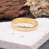 Iuxurious Round Cut Moissanite Engagement Men's ring