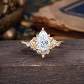 Luxe Classic 5-Prong Pear-Cut Lab Diamond Engagement Ring