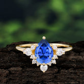 Classic Luxe 6-Prong Pear-Cut Sapphire Engagement Ring