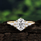 Luxury Legacy 6-Prong Oval-Cut Moissanite Engagement Ring