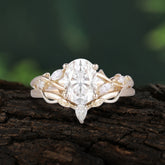 Enchanted 4-Prong Oval Cut Moissanite Stacking Ring