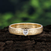 Iuxurious Heart Cut Moissanite Engagement Men's ring