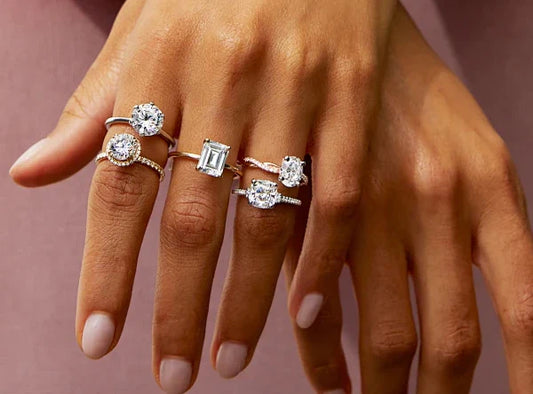 Sterling Silver Diamond Engagement Rings Elegant Affordable Styles