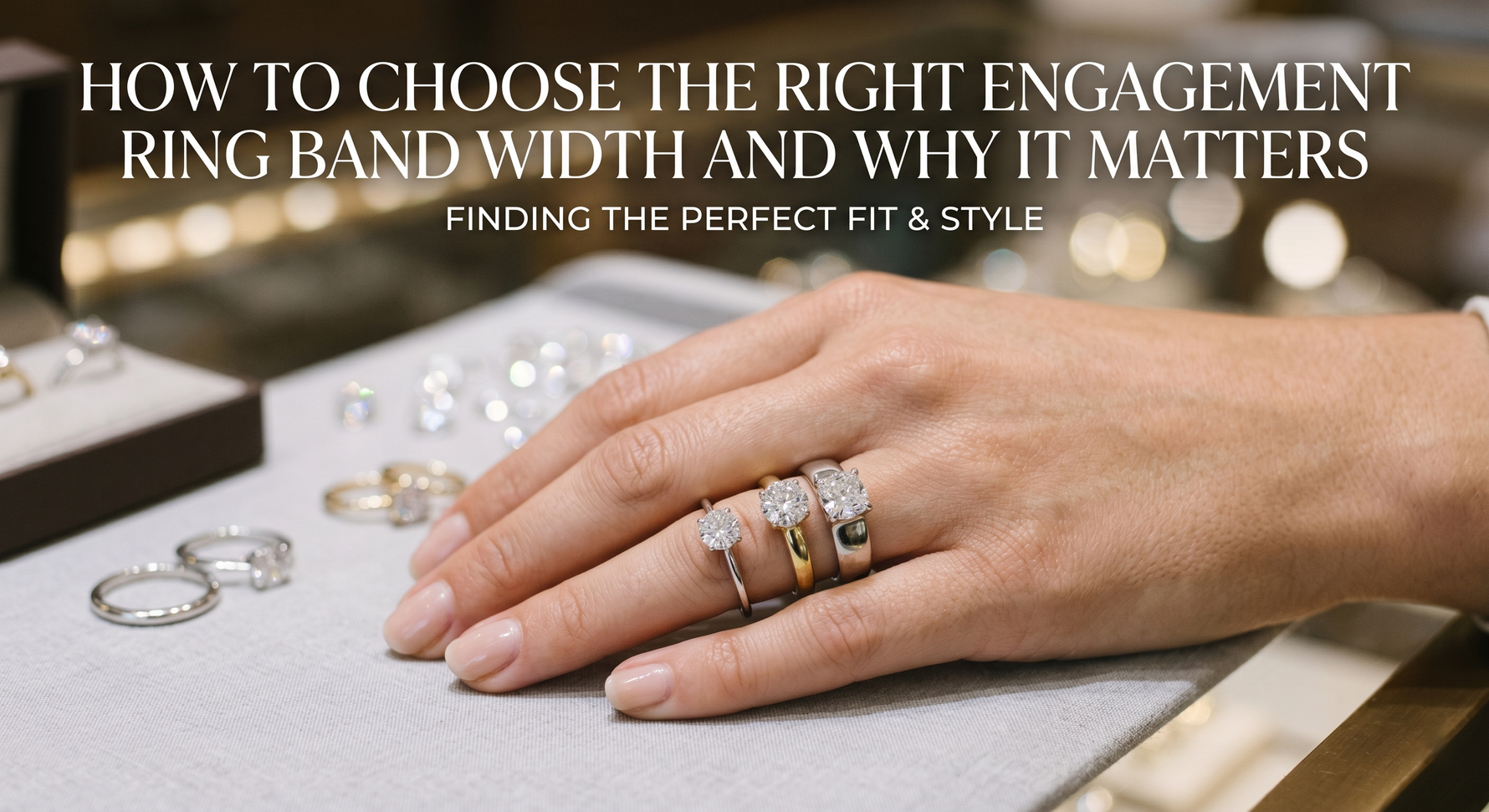 Engagement Ring Band Width Guide: How to Choose the Right Width for Style, Comfort, and Durability