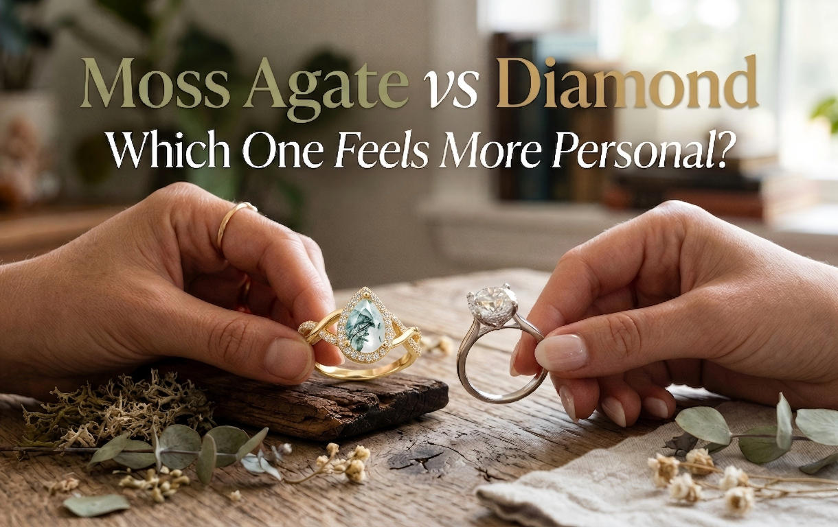 Moss Agate vs Diamond: Which One Feels More Personal?