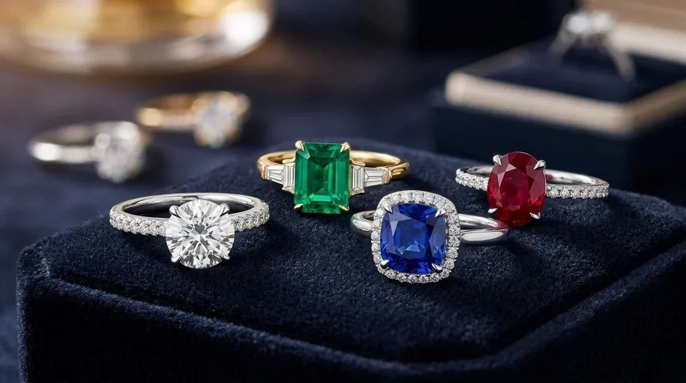 Gemstone durability comparison for engagement rings