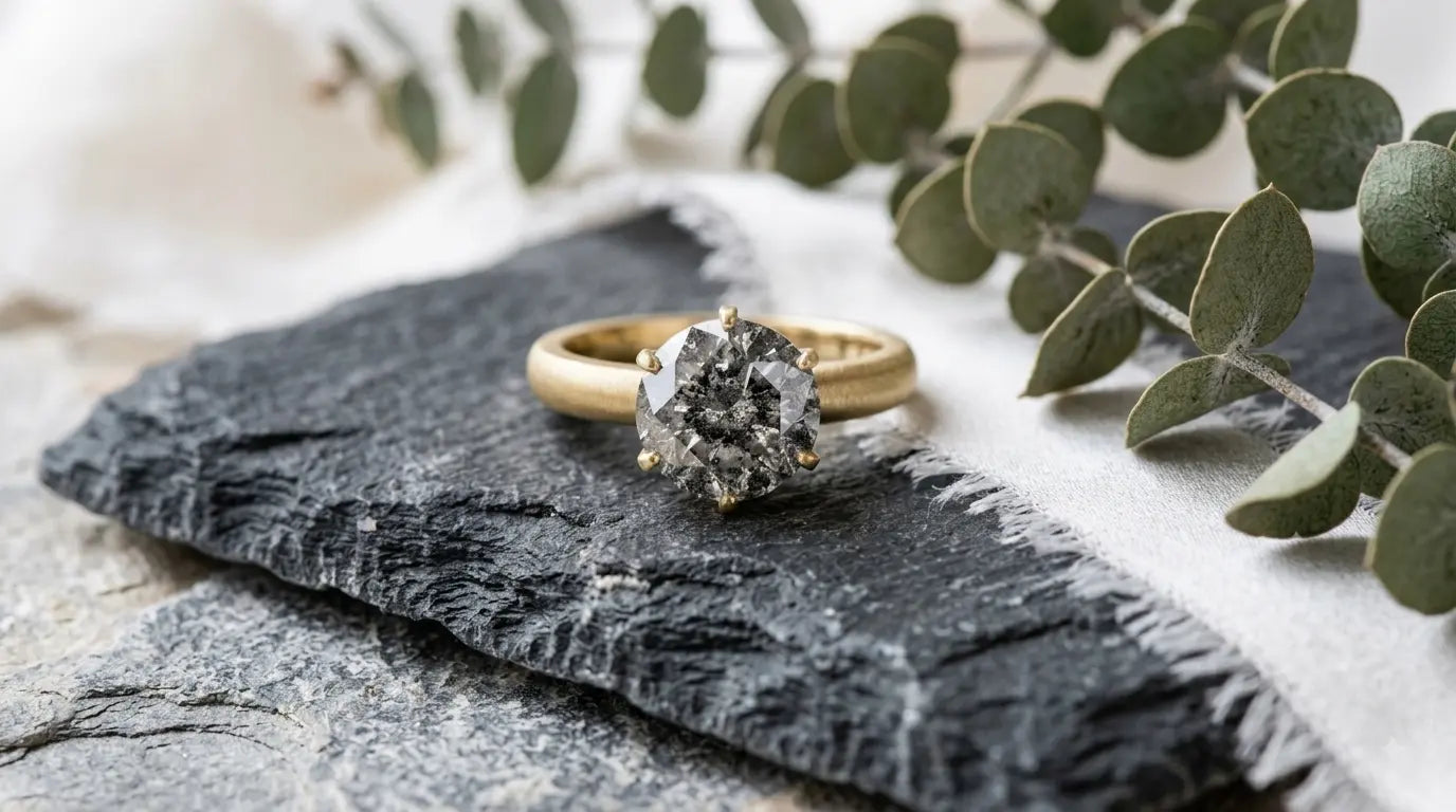 Salt & Pepper Diamonds: 'Perfectly Imperfect' Choice for Modern Brides