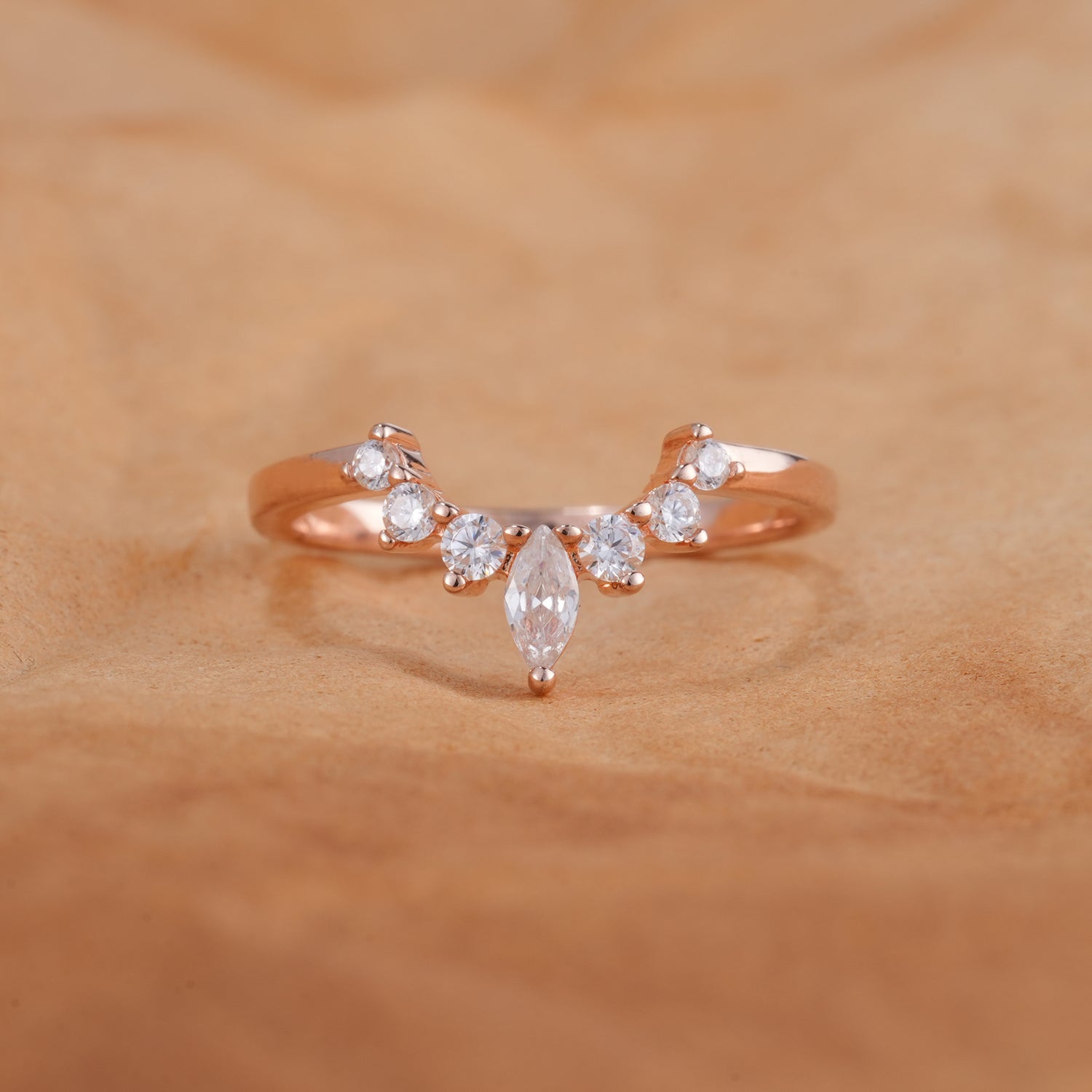 custom made -Vintage Marquise Moissanite Ring