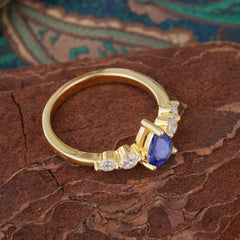 Pear Cut 3 Prong Classic Tanzanite Wedding Ring Promise Side Stone Anniversary Ring