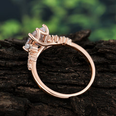 Timeless 3 Carat Emerald Cut Moissanite Engagement Ring