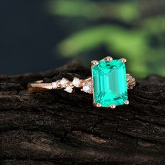 Timeless 3 Carat Emerald Cut Emerald Engagement Ring