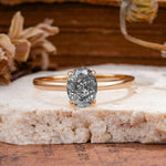 SR10856 Black Rutilated Quartz Ring - Additional view