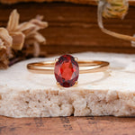 SR10856 Garnet Ring - Additional view