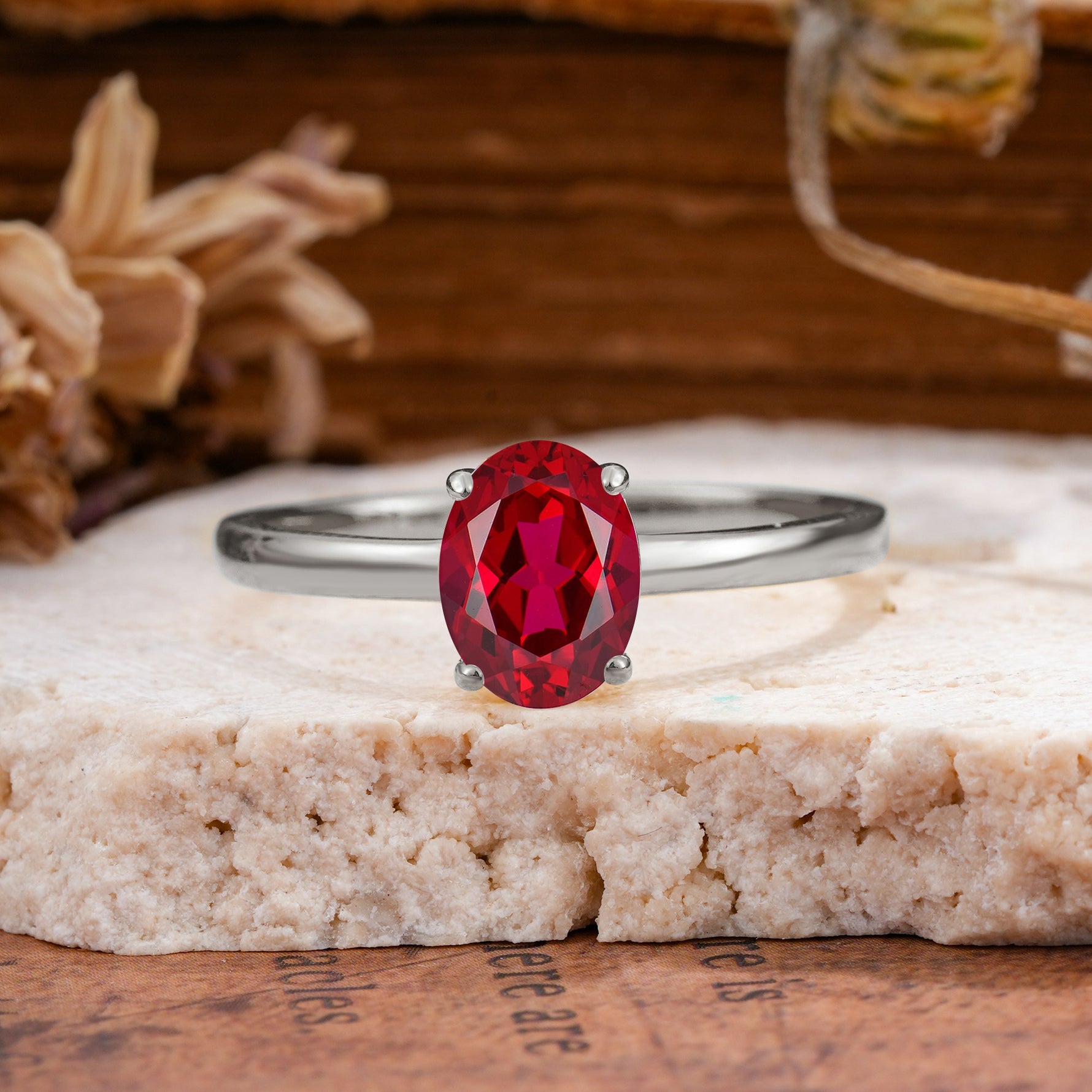 SR10856 Ruby Ring - Additional view