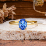 SR10856 Sapphire Ring - Yellow-Gold