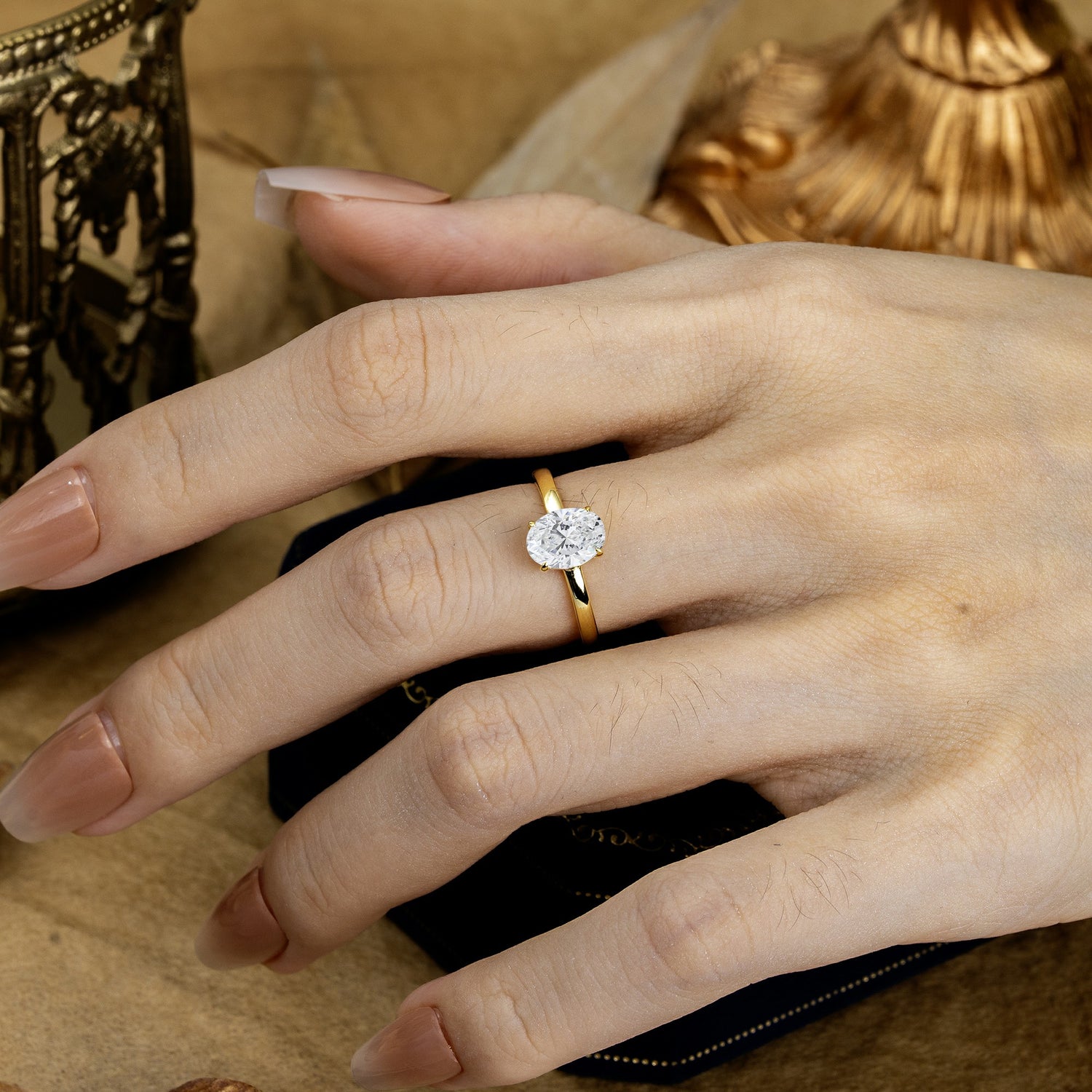 SR10856 Lab Diamond Ring - Rose-Gold