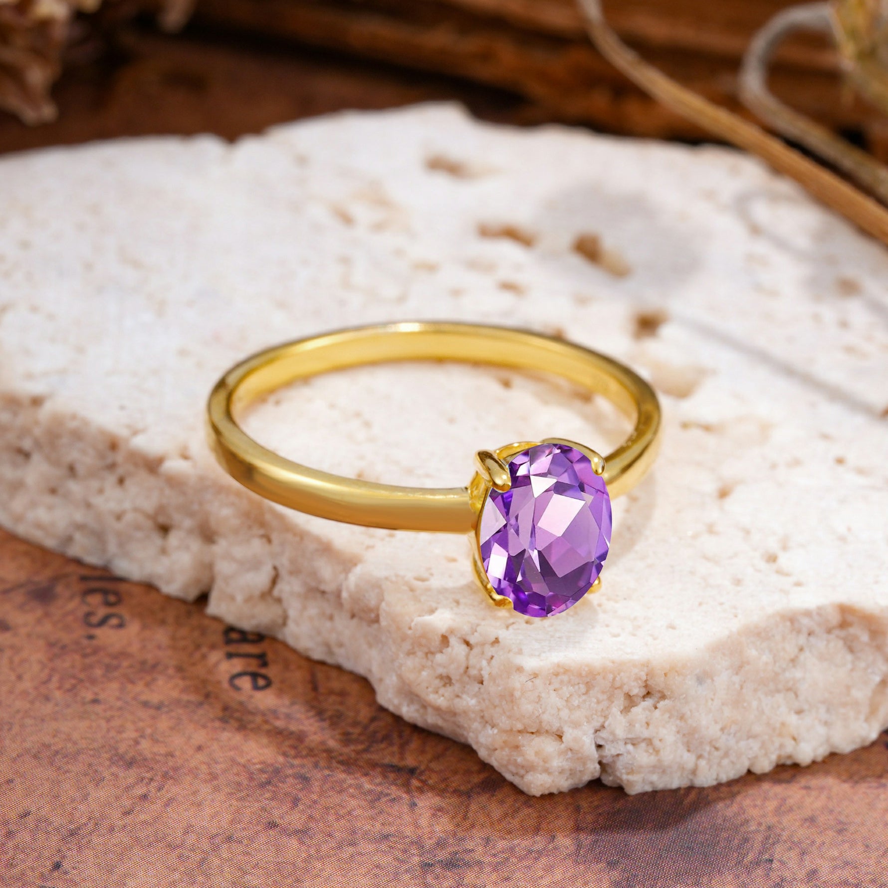 SR10856 Amethyst Ring - Additional view