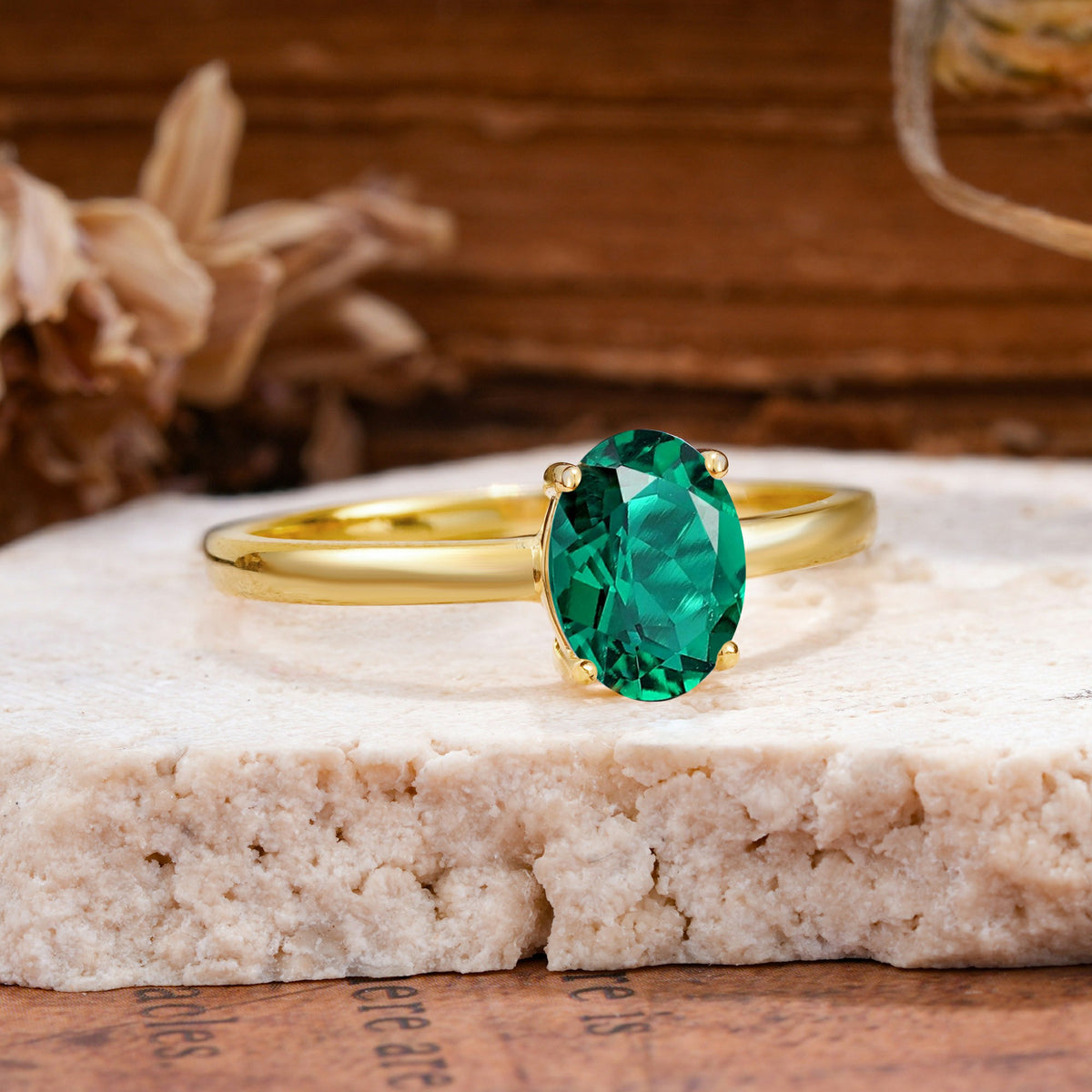 SR10856 Emerald Ring - Additional view