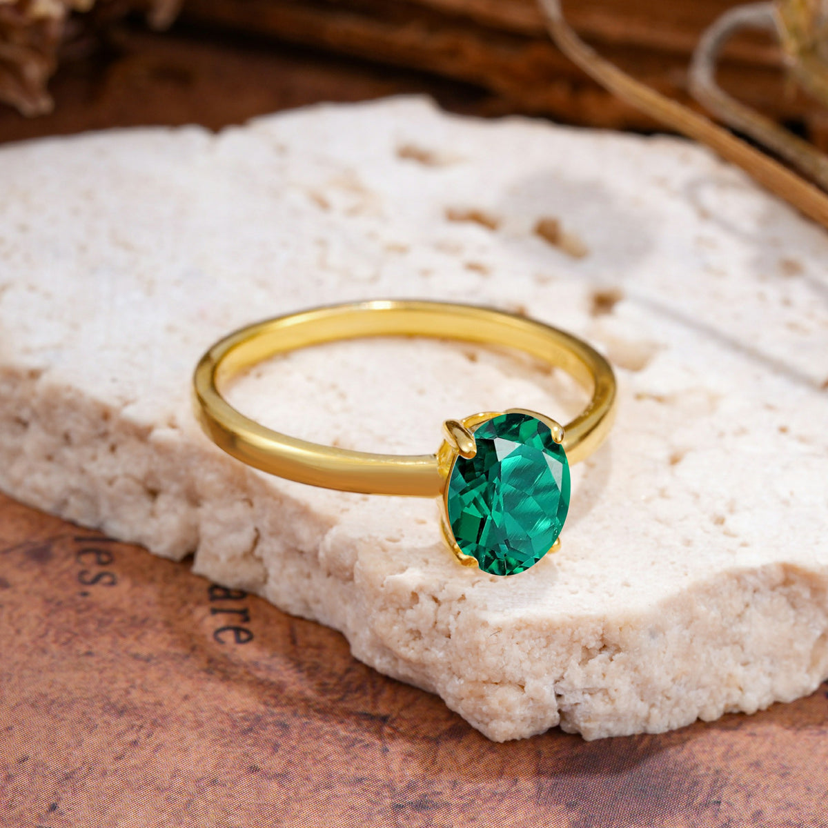 SR10856 Emerald Ring - Additional view