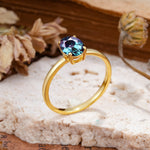 SR10856 Alexandrite Ring - White-Gold