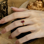 SR10856 Ruby Ring - Rose-Gold