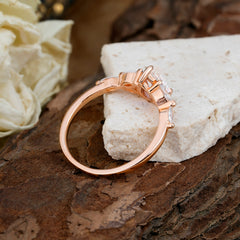 Pear Shaped Moissanite Engagement Ring Nature Inspired Promise Ring