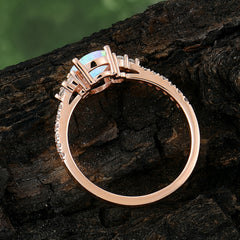 1.5 Carat Oval Cut Opal Engagement Ring Anniversary Gift
