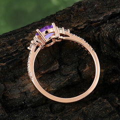 1.5 Carat Oval Cut Amethyst Engagement Ring Anniversary Gift