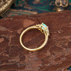 1.5 Carat Oval Cut Opal Engagement Ring Anniversary Gift