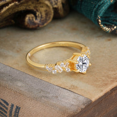 0.8 Carat 6 Prong Round Cut Lab Diamond Classic Engagement Wedding Ring