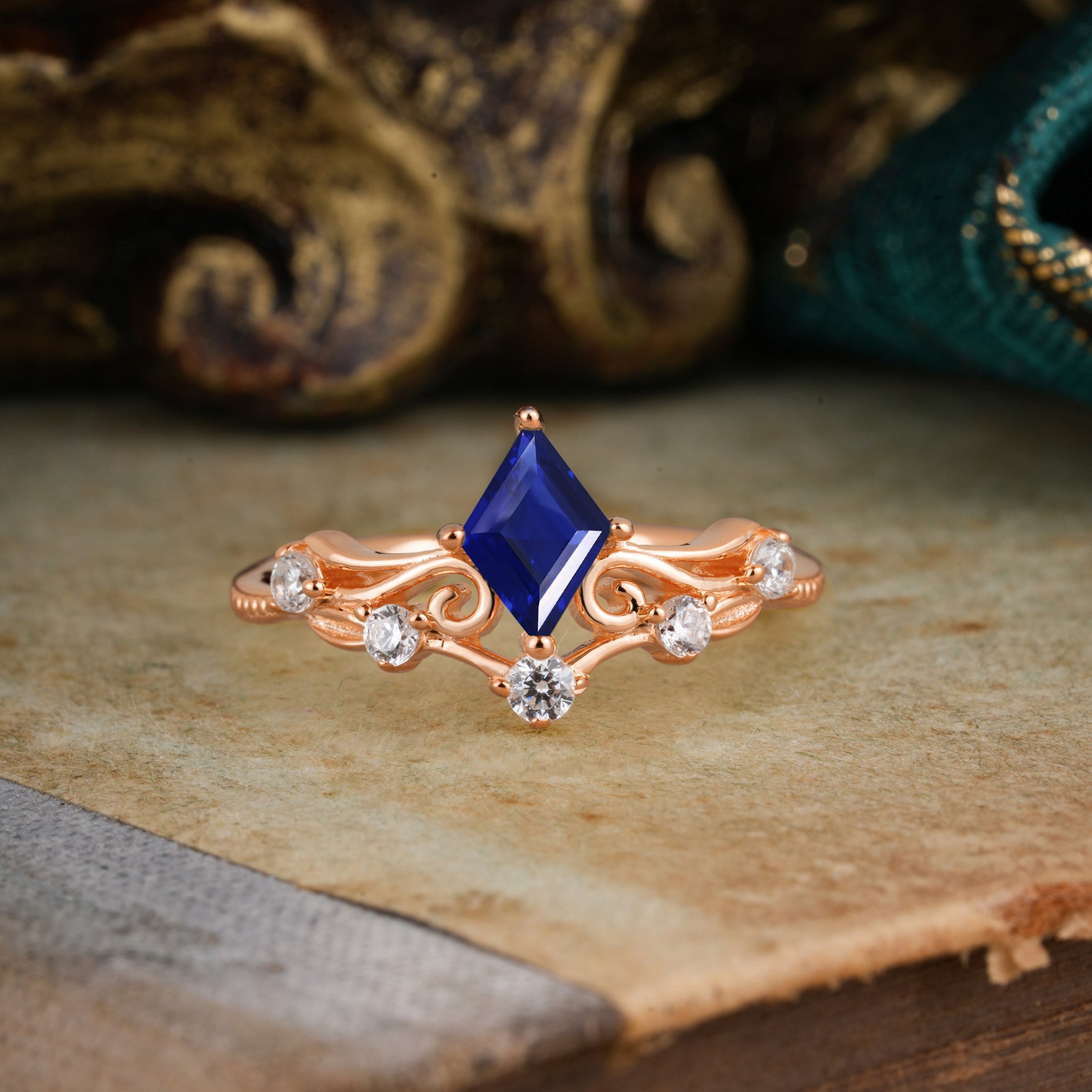 SR12940 Sapphire Ring - Additional view