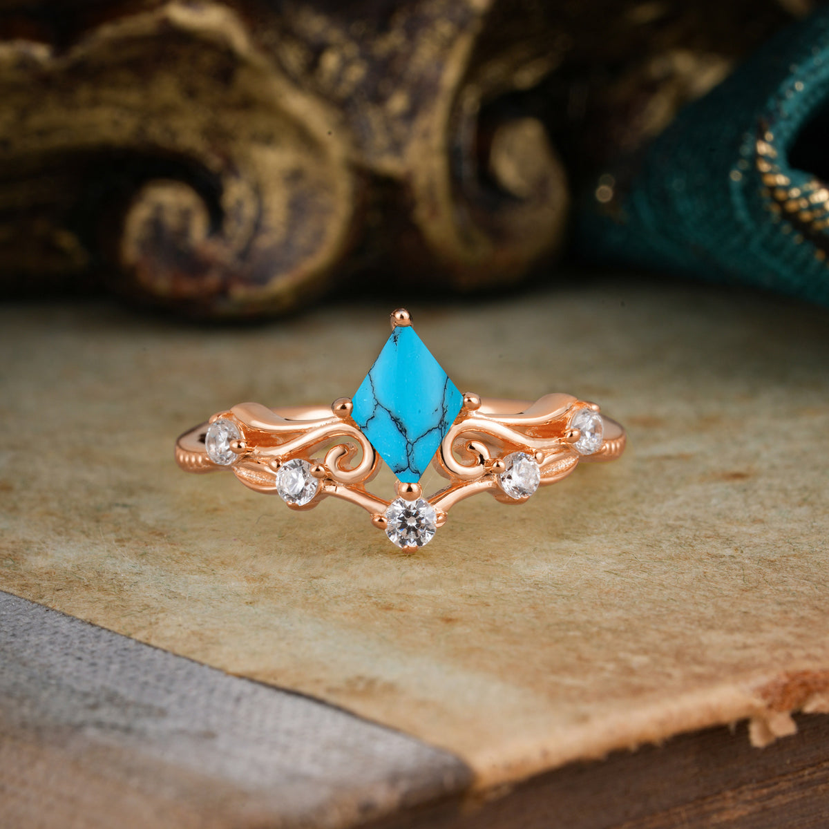 SR12940 Turquoise Ring - Additional view