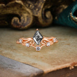 SR12940 Black Rutilated Quartz Ring - Additional view