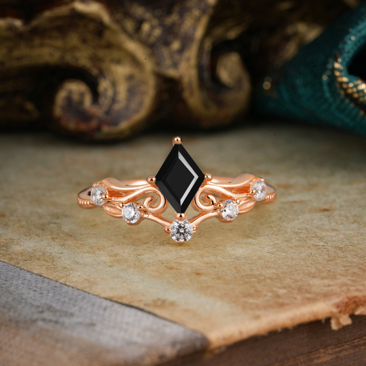 SR12940 Black Onyx Ring - Additional view