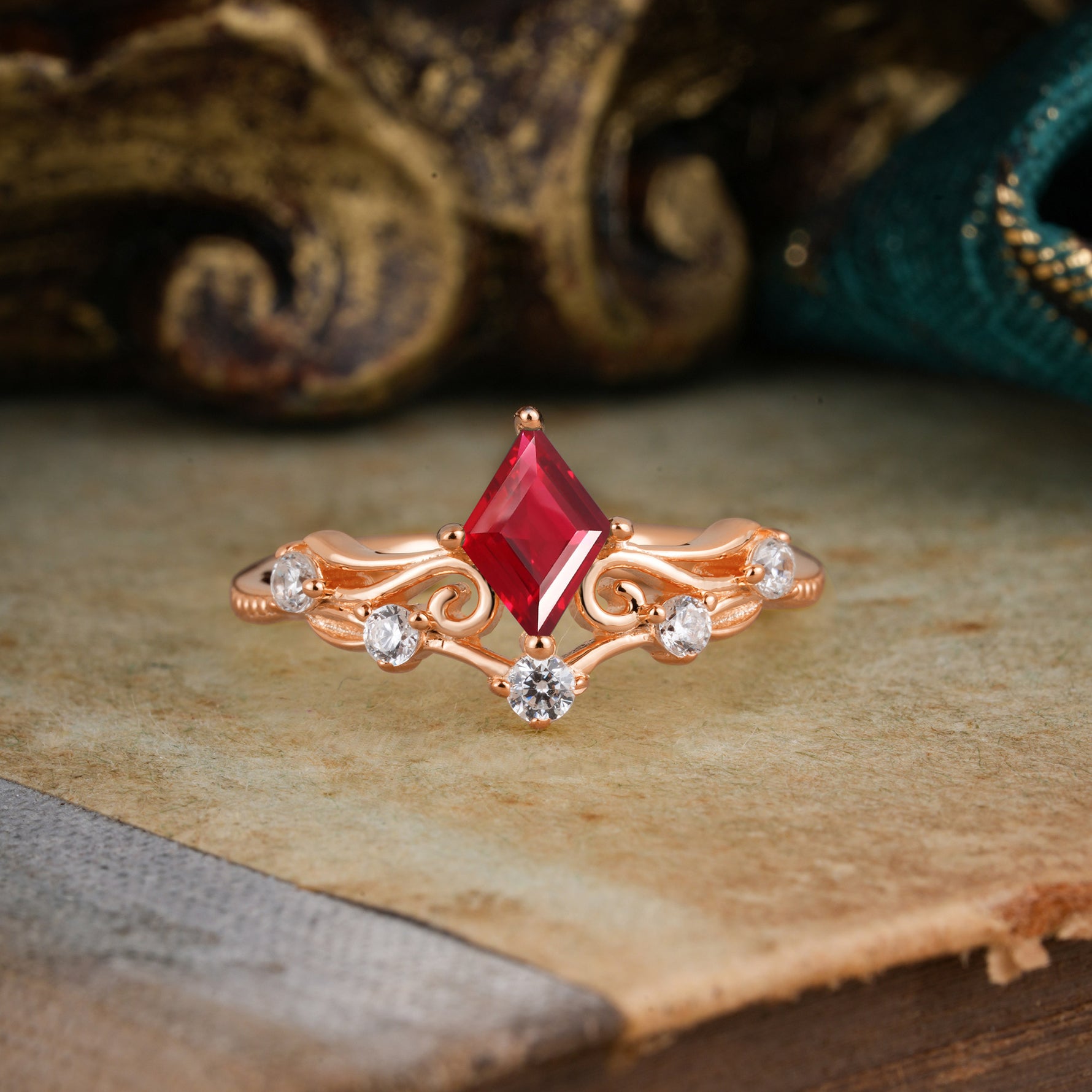 SR12940 Ruby Ring - Additional view