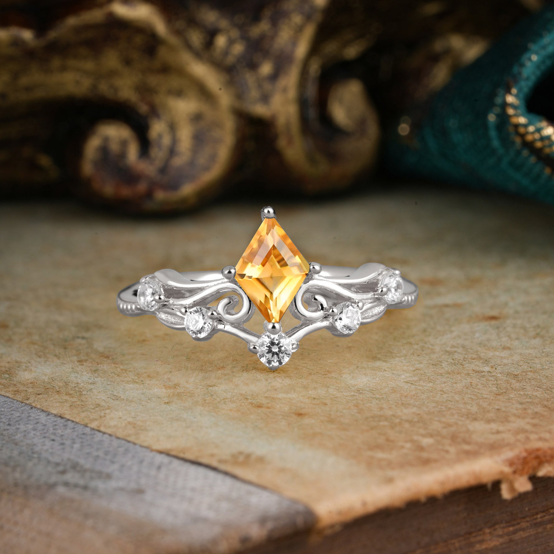 SR12940 Citrine Ring - Additional view