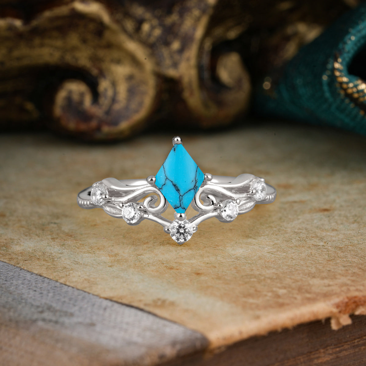 SR12940 Turquoise Ring - Additional view