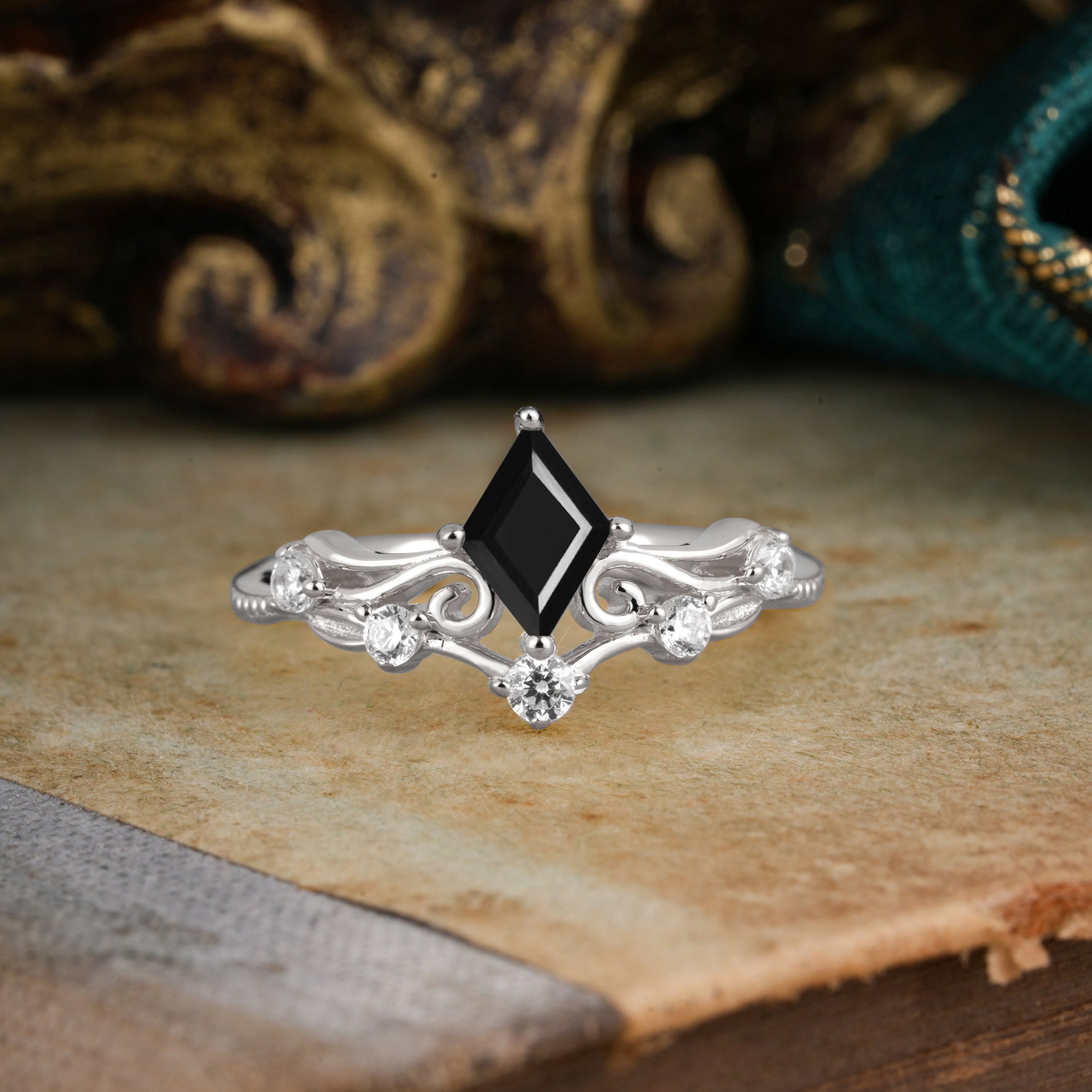 SR12940 Black Onyx Ring - Additional view