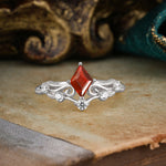SR12940 Garnet Ring - Additional view