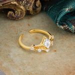 SR12940 Moissanite Ring - White-Gold