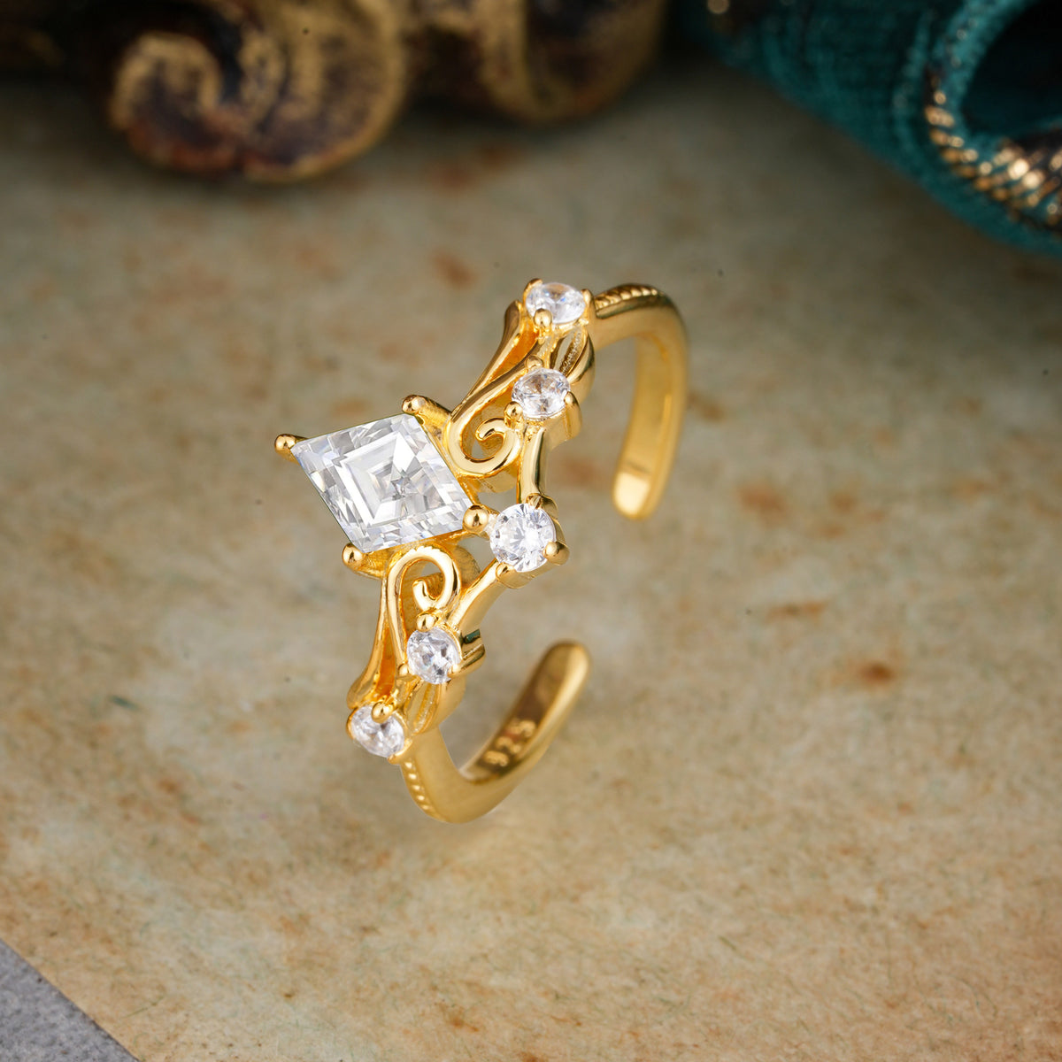 SR12940 Moissanite Ring - Additional view