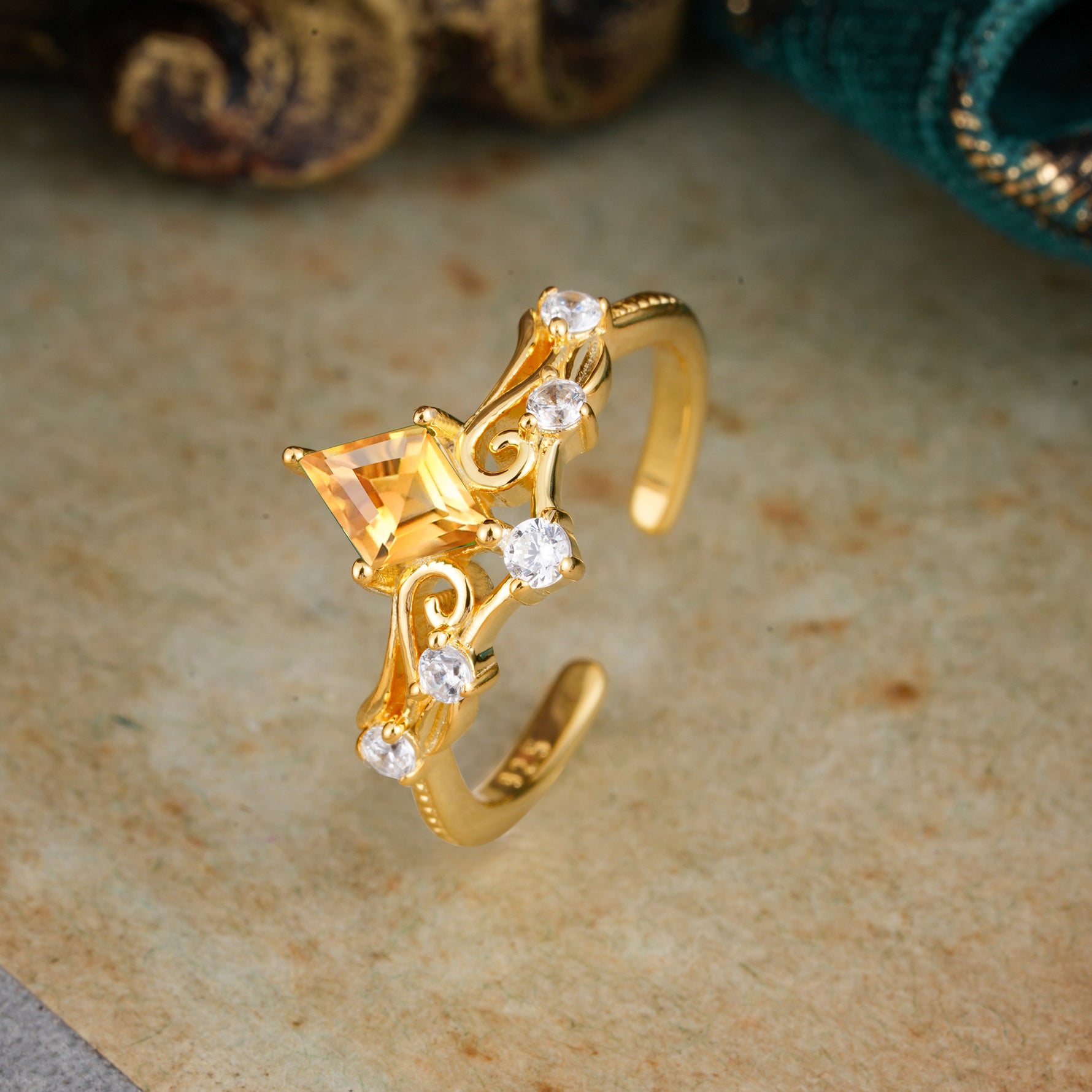 SR12940 Citrine Ring - Additional view