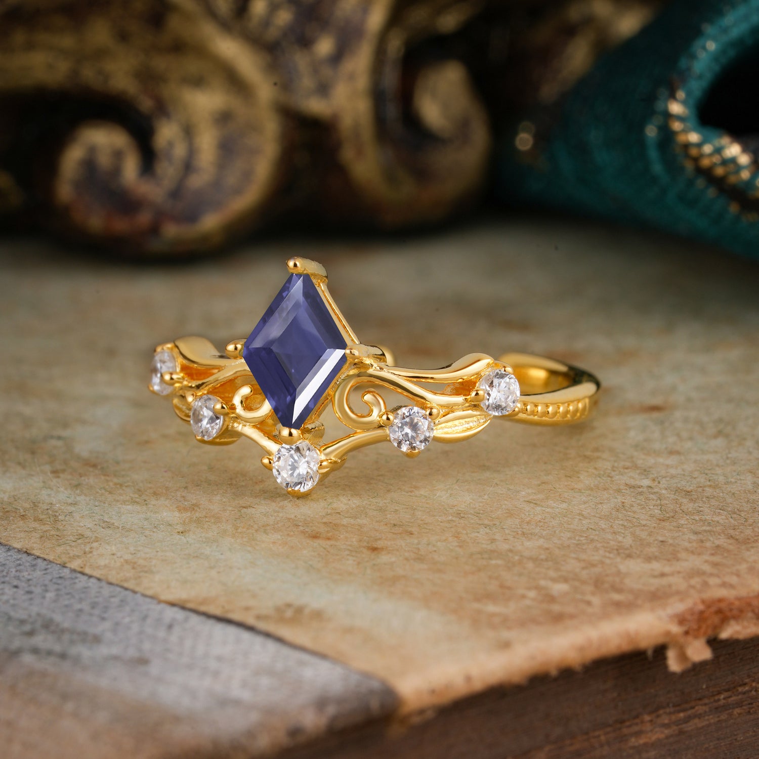 SR12940 Tanzanite Ring - Rose-Gold
