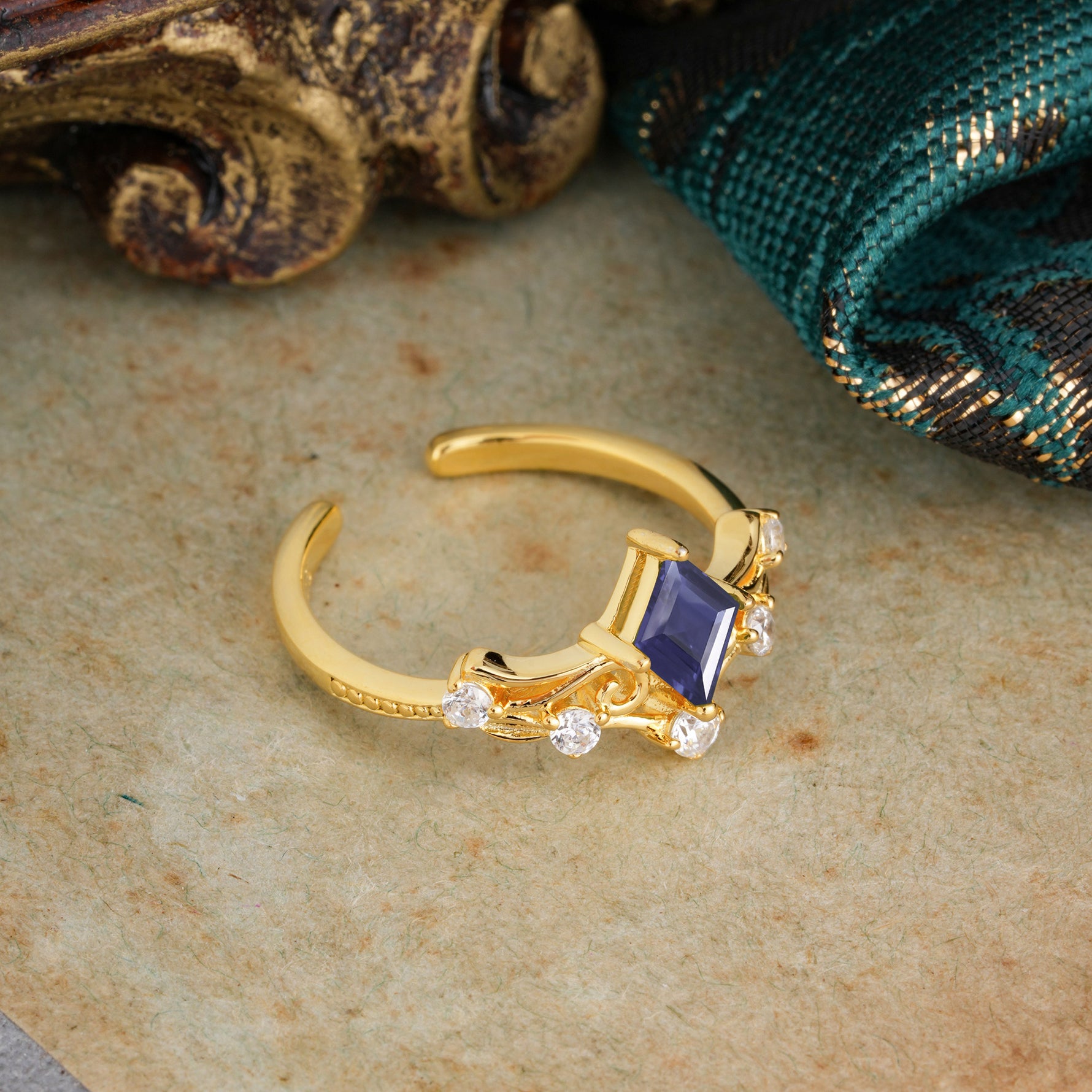 SR12940 Tanzanite Ring - White-Gold