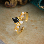 SR12940 Black Onyx Ring - Additional view