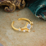 SR12940 Lab Diamond Ring - White-Gold